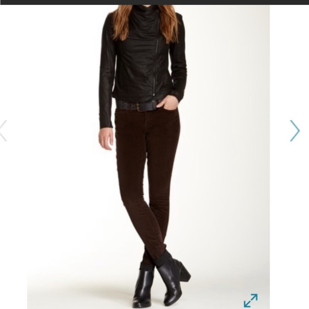 Vince Brown Claret Skinny Cords